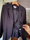 Bebe Classic ‘90’s Classic Single-Breasted Lined Black Crepe Blazer Size 4 — photo 8