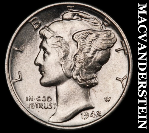 1942 Mercury Dime- FSB- Uncirculated Luster No Reserve #J3295