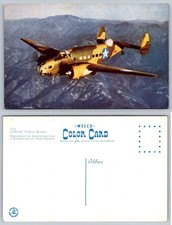 WWII Lockheed Hudson Bomber Plane WESCO Color Card Postcard Mike Roberts Photo