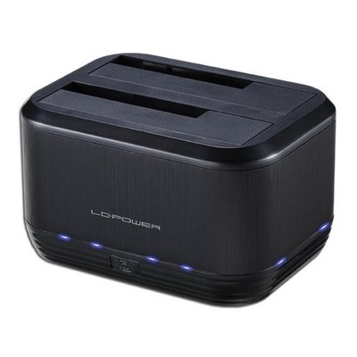 LC-Power USB 3.0 Dual Bay HDD Docking Station mit Kopierfunktion LC-DOCK-U3-III
