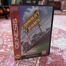 Combat Cars Sega Genesis CIB with Instruction Manual Very Good Condition