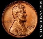 1957-D Lincoln Wheat Cent - Choice Gem Brilliant Uncirculated  No Reserve #L4441