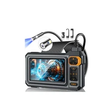 Borescope Dual Lens Endoscope Camera with Light, 4.3 IPS 1920P HD Inspection ...