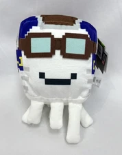 New Minecraft Happy Ghast Plush Stuffed Toy Character White Glasses