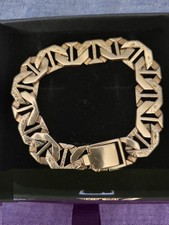 Solid 9ct Gold Unique Mens Bracelet