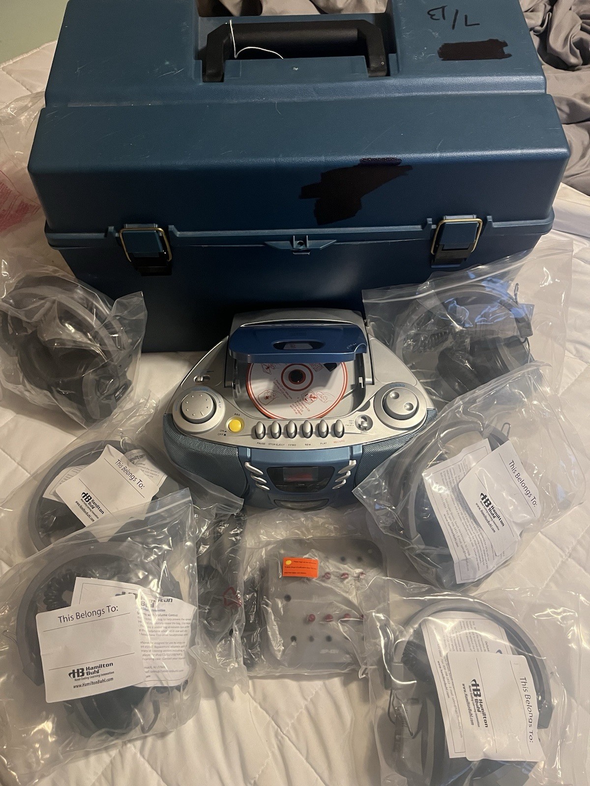 Hamilton Electronics MPC-5050/USB, MP3, CD, Cassette,AM/FM Radio Boom Box W/Case