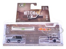 1968 JEEP JEEPSTER COMMANDO SC-1 W/CANOE TRAILER 1/64 BY GREENLIGHT 32320 B