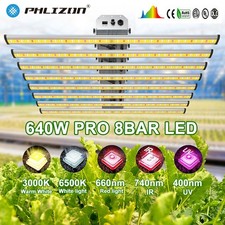 640W Dimmable LED 8Bar Grow Light Commercial Full Spectrum for Indoor Grow Plant