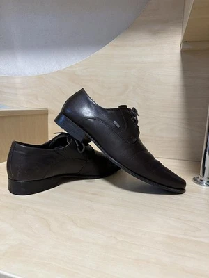 Men Bugatti Heels Brown Leather 42 #6B4B - Bild 1 von 4