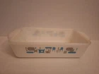 Vintage Anchor Hocking  Blue Heaven Fire King Milk Glass Loaf Pan Bakeware