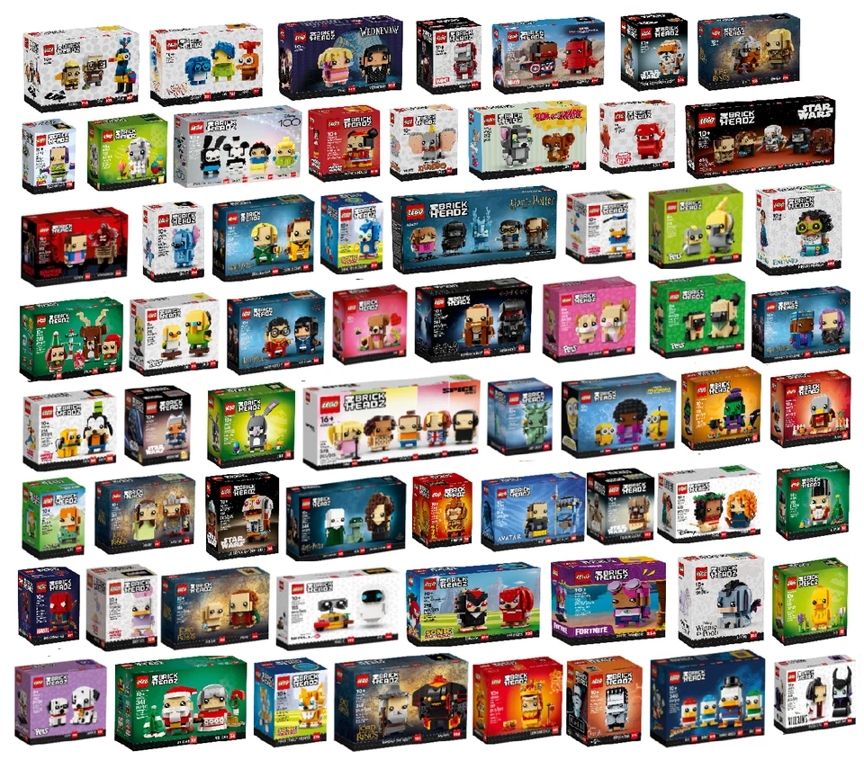 LEGO BRICKHEADZ Figuren SAMMLUNG Brick Headz STAR WARS Disney Harry Potter Pets - Bild 1 von 1