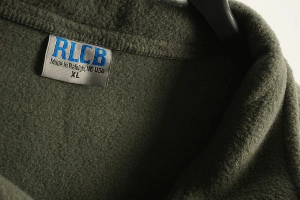 Military Issue RLCB Polartec Fleece Full Zip Jacket Green Mens XL Made in USA - Image 4 of 4