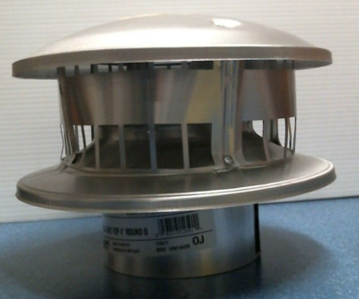 Selkirk 4'' Round Aluminum Gas Vent Top (12591) FS