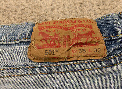 Levi's 501 Vintage 5 Button Fly Light Wash Straight Leg Levi's 501 Vintage 5 Button Fly Light Wash Straight Leg