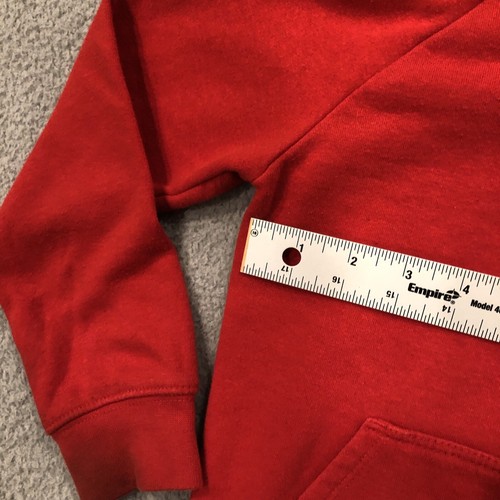 Nike Hooded Zip Up Unisex Kids 6 Medium Red Logo Check - Picture 2 of 16