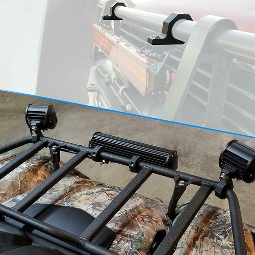 Pair 25mm-45mm Bullbar Tube Roll Mount Bracket Clamp LED Light Bar HID Holde YK - Picture 3 of 6