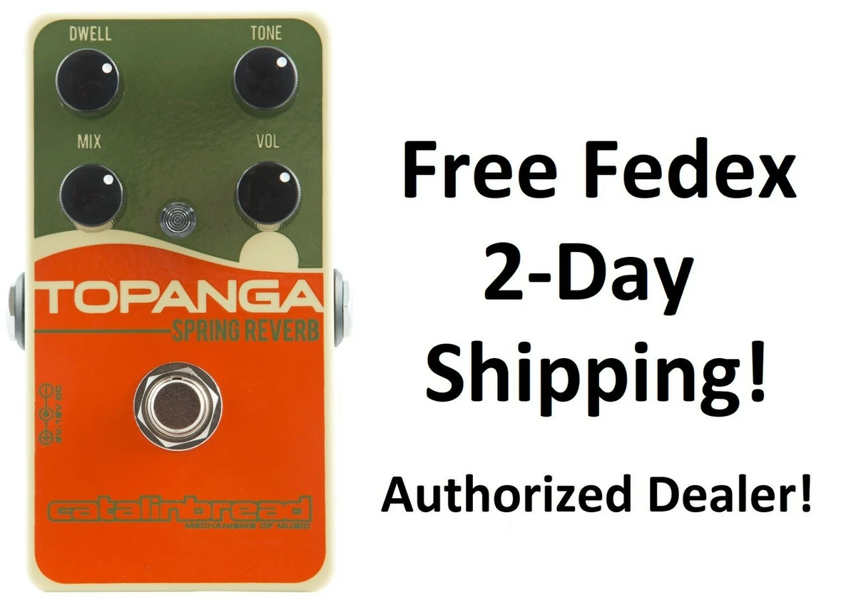 New Catalinbread Topanga Spring Reverb Guitar Effects Pedal
