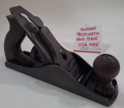 Hand Plane Trustworthy Vintage Woodworking Hand Tool USA 9-1/2'' Old Read Listing