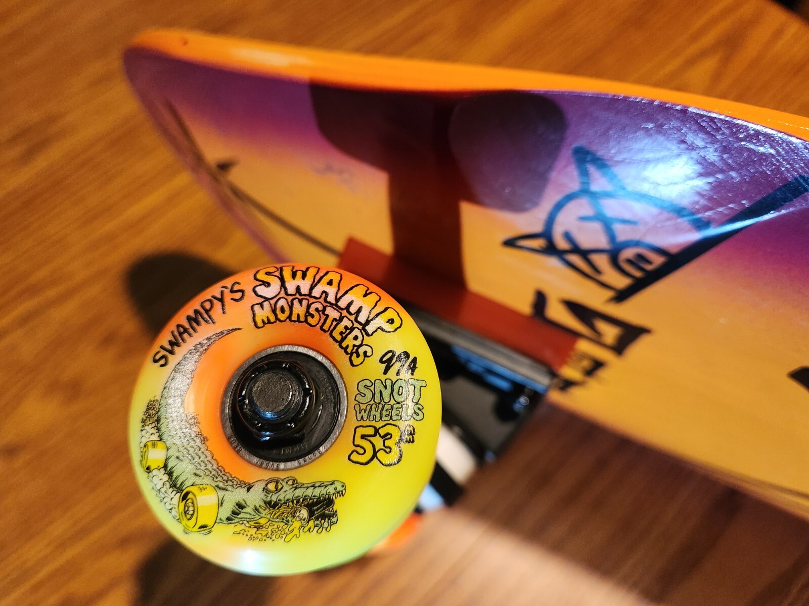 Dogtown Jay Adams "Rat Face" Skateboard w/Clear Grip Over Stickers, Snot Wheels