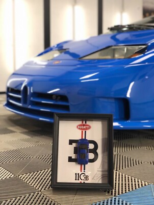 Cadre voiture Bugatti EB110 échelle 1/43