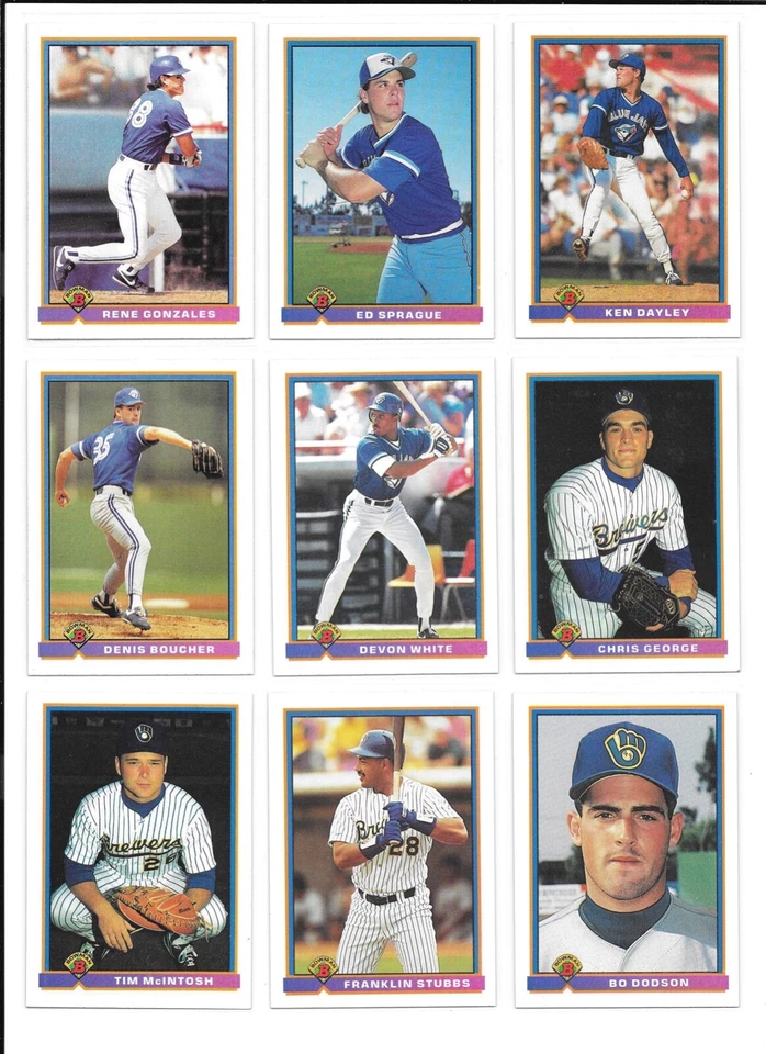 1991 Bowman Baseball Trading Cards / You Choose #s 1 - 200 /mb42 - Image 3 of 4