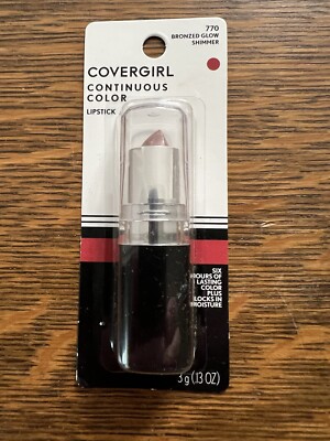 CoverGirl Continuous Color Lipstick – Bronzed Glow, Feuchtigkeitsspendend, Langanhaltend