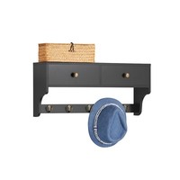 Sobuy Wandschrank Wandgarderobe Wandregal Garderobenleiste HäNgeregal FRG178-SCH