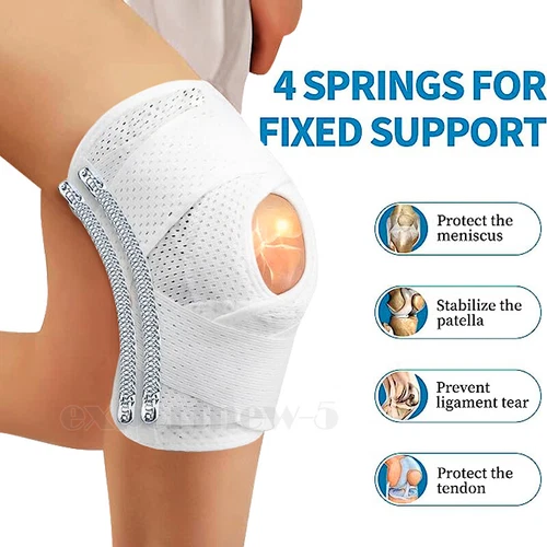 Sport Kniespange Kompressionsärmel Meniskus Unterstützung Gelenkschmerzen Arthritis Linderung - Bild 6 von 27