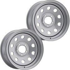 TRAILER RIM WHEEL 15X6 5/4.5 Silver Steel mod Camper Boat Utility Farm Stock