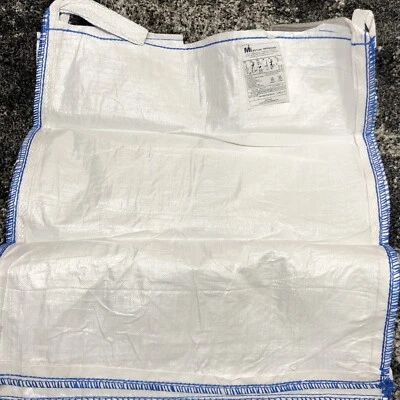 MUTUAL INDUSTRIES Lot Of 2 Mutual Polypropylene Bulk Builder Bag Size 34”x29”x36” New