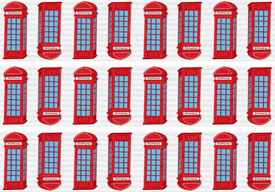 London Telefonzelle Box Kuchen Topper Rand Streifen Wickel Party Dekoration essbar