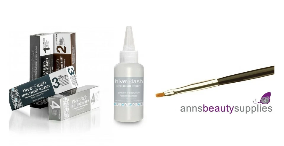 Hive Eyelash Eyebrow Tinting Kit Tint Developer Tinting Brush Dye