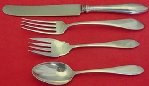 Ajuste(s) de lugar de tamaño regular de plata esterlina John Adams by Watson 4 piezas Foto 2 de 4