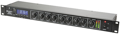 Adastra Rack Mixer 1HE Bluetooth USB Player Soundsystem PA Audio Mischpult