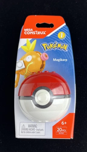 MEGA CONSTRUX POKÉMON SERIES 1 MAGIKARP 20 PCS BUILDING POKEBALL BRAND NEW 2017