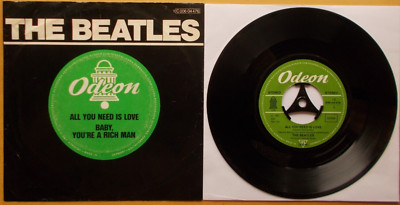 BEATLES All You Need Is Love Baby, You`re A Rich Man Odeon 1C 006-04 476