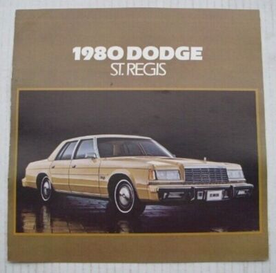 Mopar Dealer Brochure 1980 Dodge St Regis 80