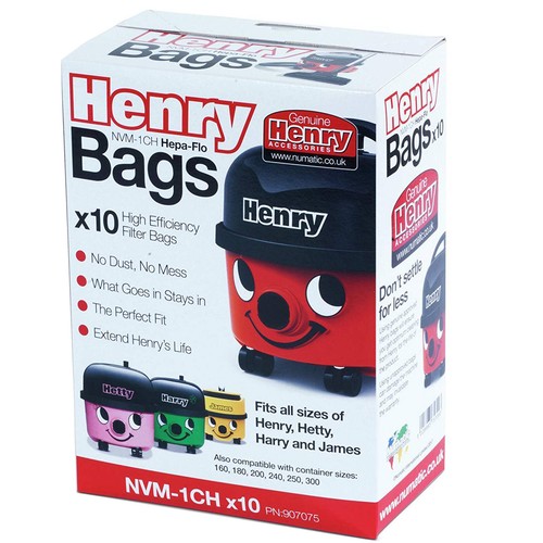 NUMATIC HENRY HETTY Dust Bags x 10 