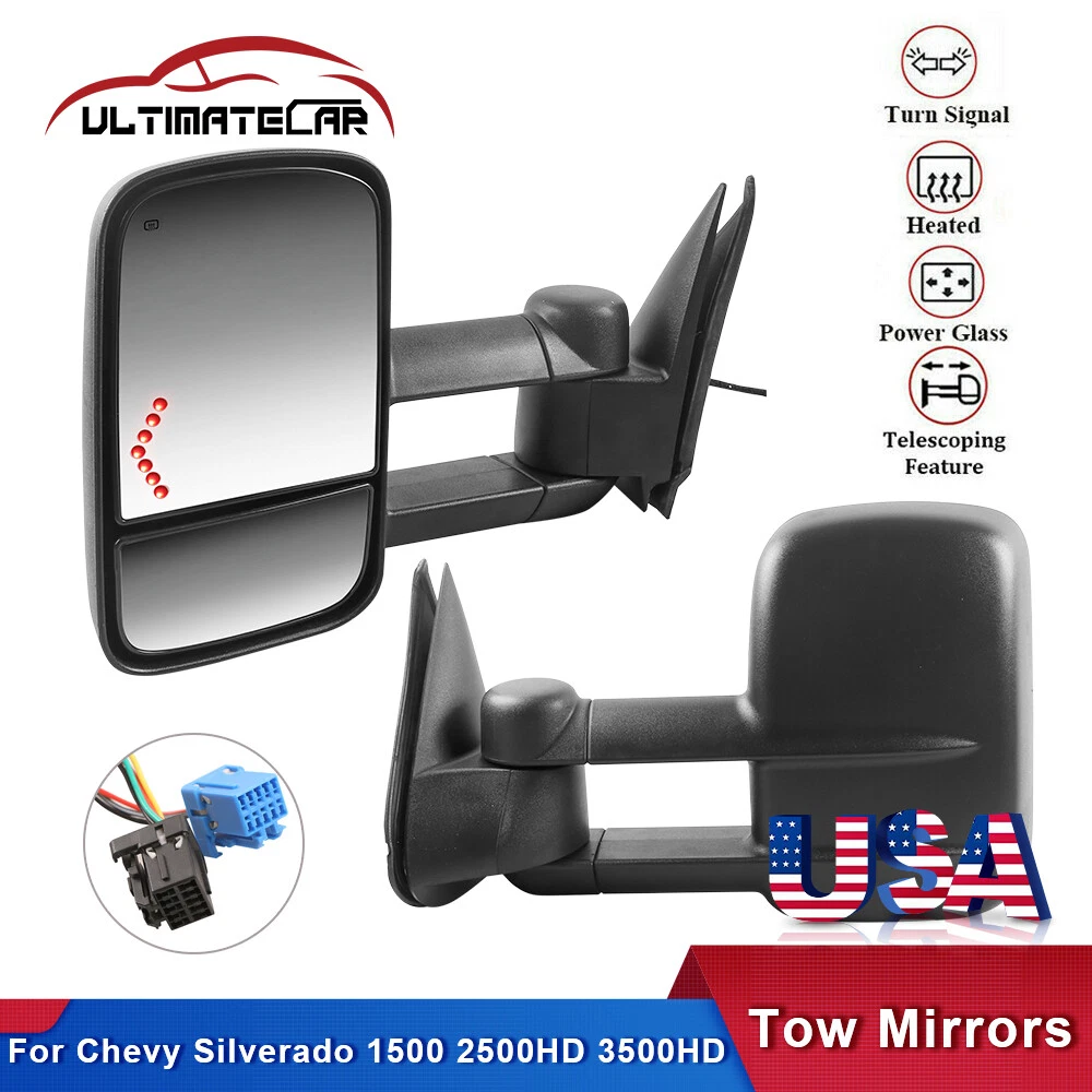 Pair Power Heated Tow Mirrors For 2003-2006 Chevy Silverado 1500 2500HD 3500HD
Opens in a new window