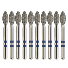 Multi-Use Diamond Burs Zirconia Adjustment FG Egg Football Z368/023M Medium Grit