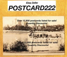 CA West lake1919-49 RPPC real photo postcard LAKE and BUILDINGS CALIFORNIA