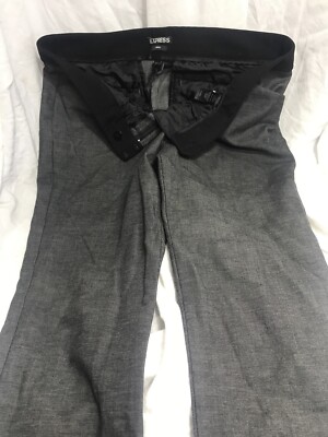 Express Women's 8R Stretch Editor charcoal  Dress Pants