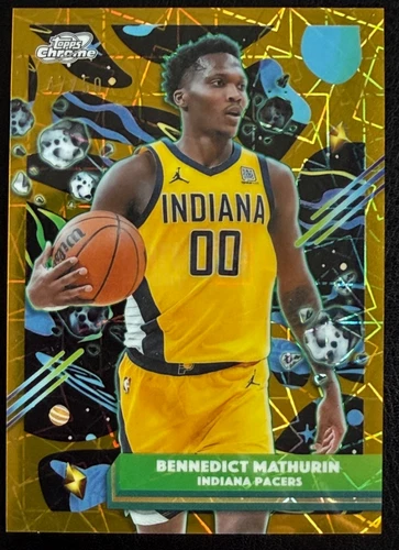 Bennedict Mathurin 2025-26 Topps Chrome Cosmic 47/50 Gold Interstellar #24