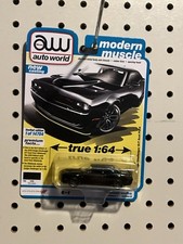 Auto World 2019 Dodge Challenger R/T Scat Pack Black 1:64 Diecast Modern Muscle