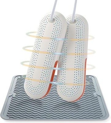 Schuhtrockner elektrisch antibakteriell Set mit rutschfester Schuhablage