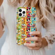 Mickey And Friends Retro Style iPhone Case, Vintage Disney Characters Phone Cove