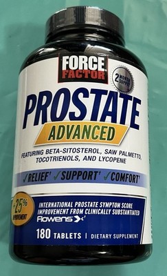 Force Factor Prostate Advanced Prostate Supplement, Saw Palmetto, Pygeum 180ct