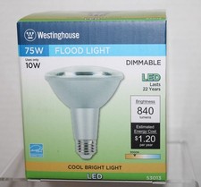 Westinghouse 75w Equiv 10w LED Bulb Flood Light PAR30 Medium Base Cool Bright