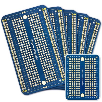 Electrocookie Solderable Breadboard PCB Board for Electronics Projects Compatibl