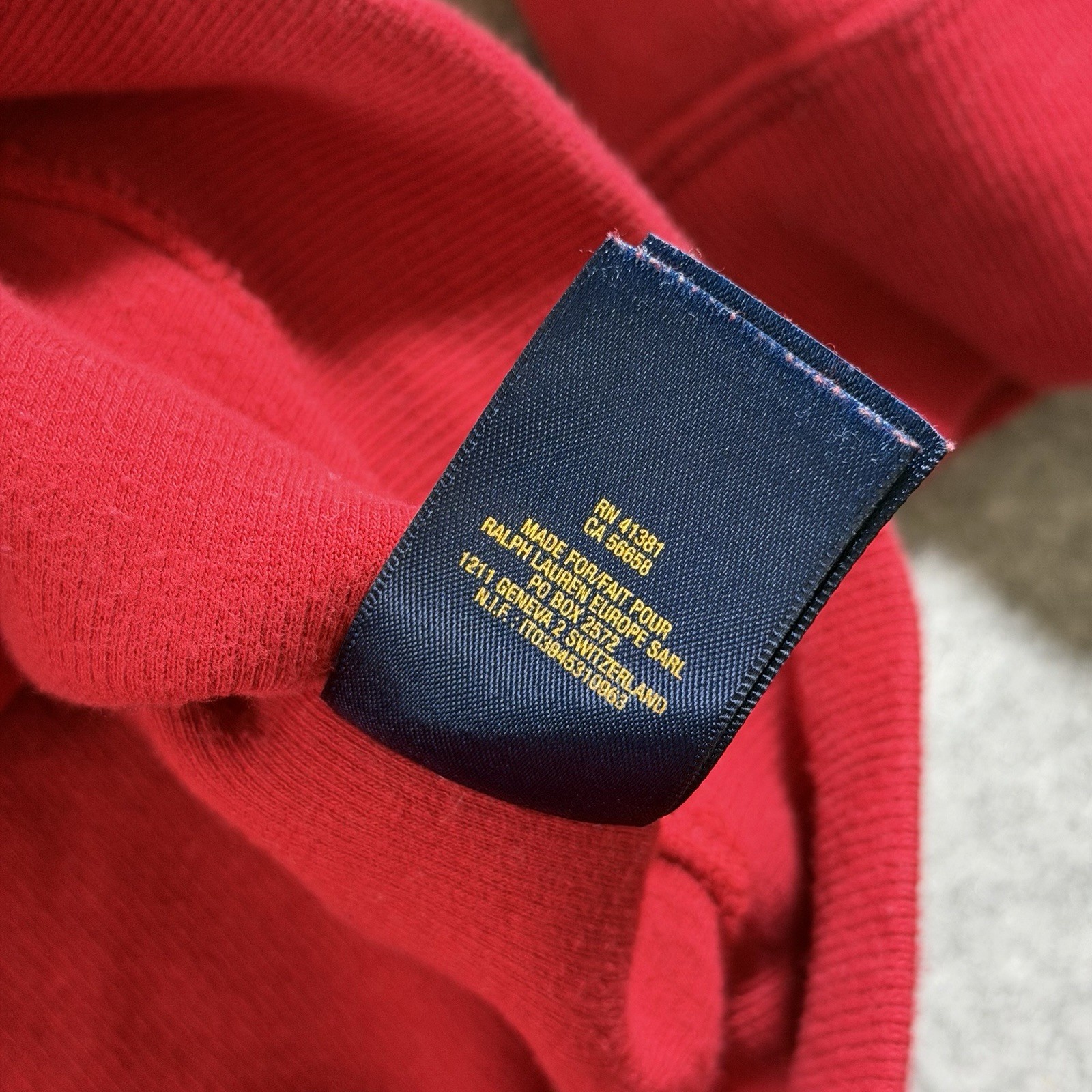 Polo Ralph Lauren Sweater Mens S Red Shawl Fisherman Collar Knit Pullover LS thumbnail 15